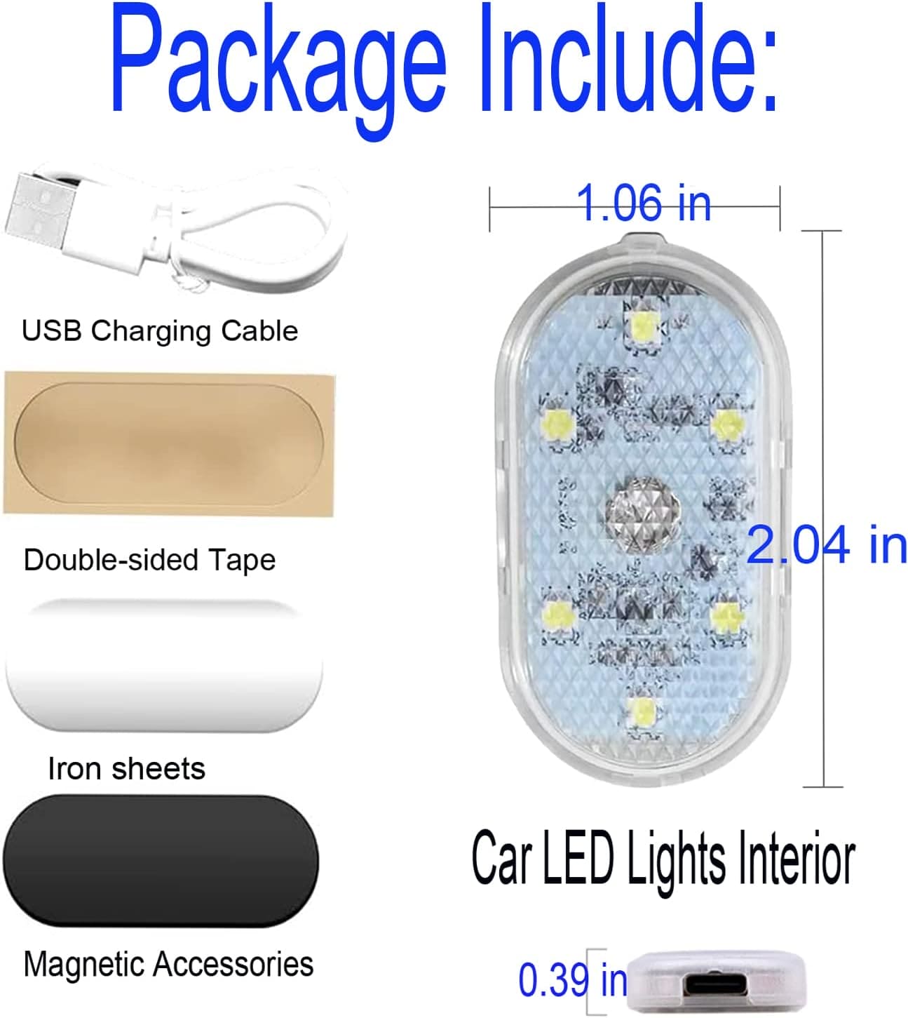 LED Car Interior Lighting, Finger Touch Sensor Reading Lamp, ,7 Colors LED Interior Car Lights, Wireless Magnetic Welcome Cars Lamp, Auto Roof Ceiling Reading Lamp, LED Car Styling Night Light Mini USB Charging Car Light LED Car Interior Lighting, Finger Touch Sensor Reading Lamp, ,7 Colors LED Interior Car Lights, Wireless Magnetic Welcome Cars Lamp, Auto Roof Ceiling Reading Lamp, LED Car Styling Night Light Mini USB Charging Car Light